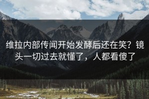 维拉内部传闻开始发酵后还在笑？镜头一切过去就懂了，人都看傻了