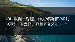 49tk数据一对照，维尼修斯和VAR对视那一下太怪，真相可能不止一个