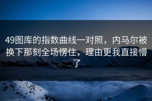 49图库的指数曲线一对照，内马尔被换下那刻全场愣住，理由更我直接懵了