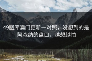 49图库澳门更新一对照，没想到的是阿森纳的盘口，越想越怕